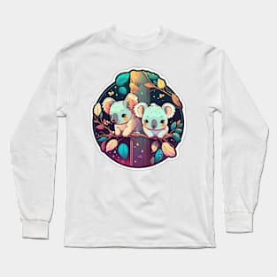 Magical Koalas Sitting on Gum Tree Long Sleeve T-Shirt